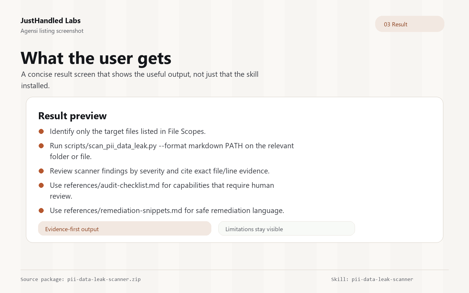 🔒 PII & Data-Leak Scanner screenshot 3