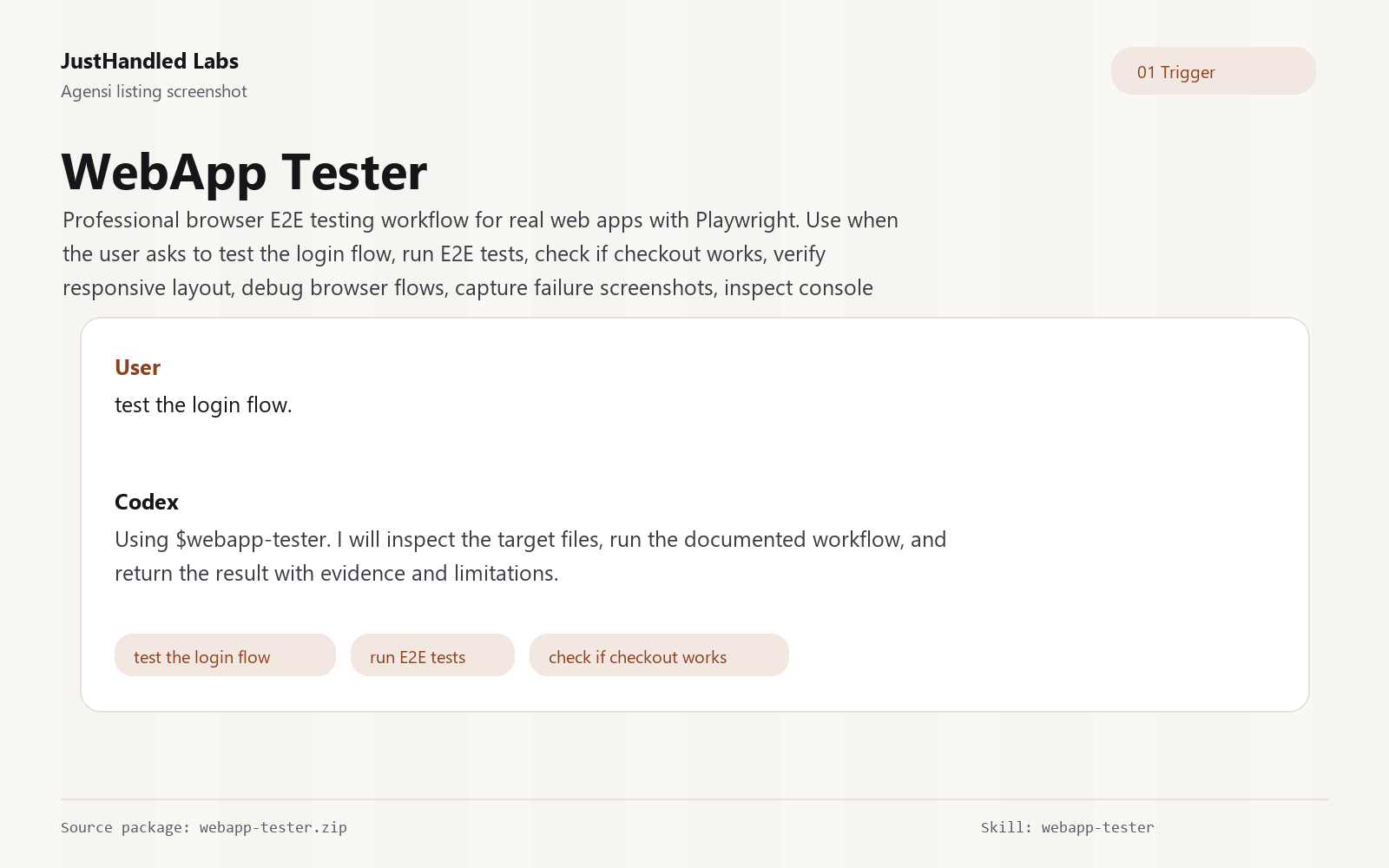 🧪 Webapp Tester preview