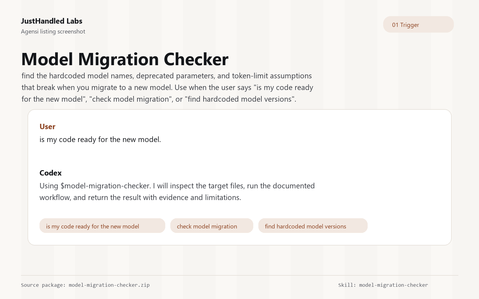 🔁 Model Migration Checker preview