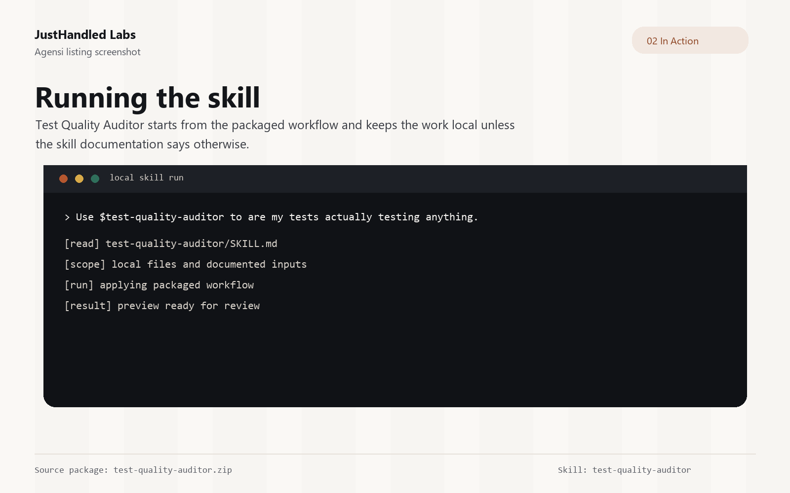 🧪 Test Quality Auditor screenshot 2
