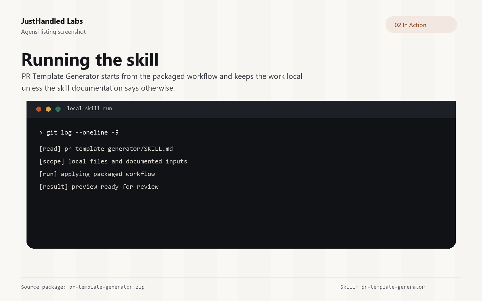 📋 PR Template Generator screenshot 2