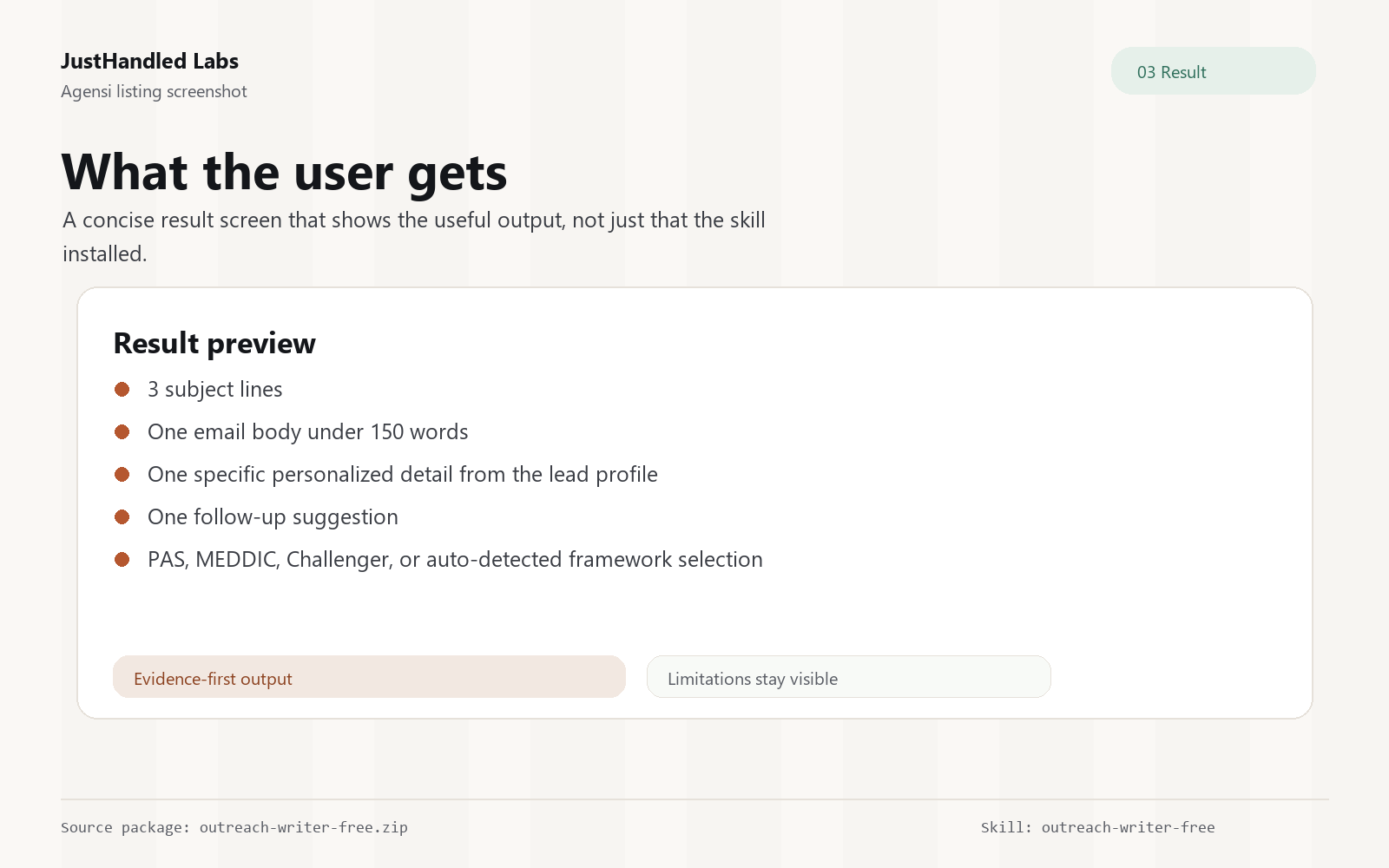 ✉️ Outreach Writer screenshot 3