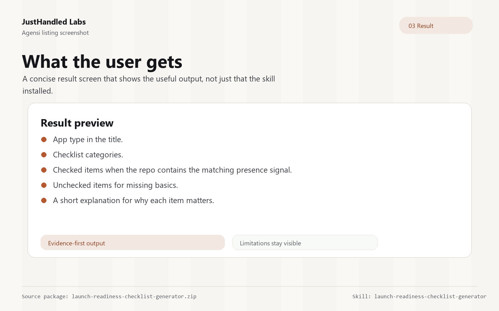 🚀 Launch Readiness Checklist Generator screenshot 3