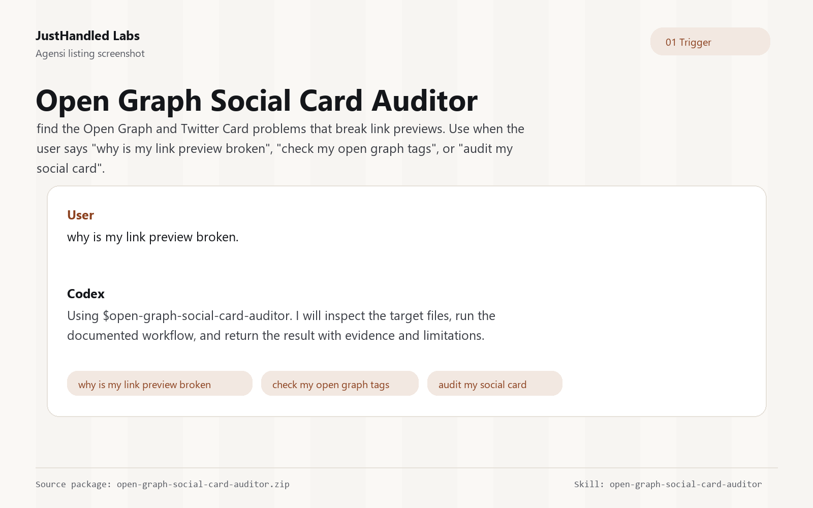 🖼️ Open Graph Social Card Auditor preview