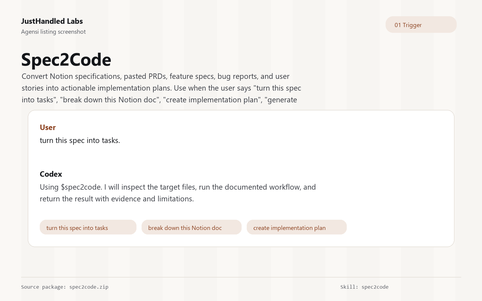 🧩 Spec2Code preview
