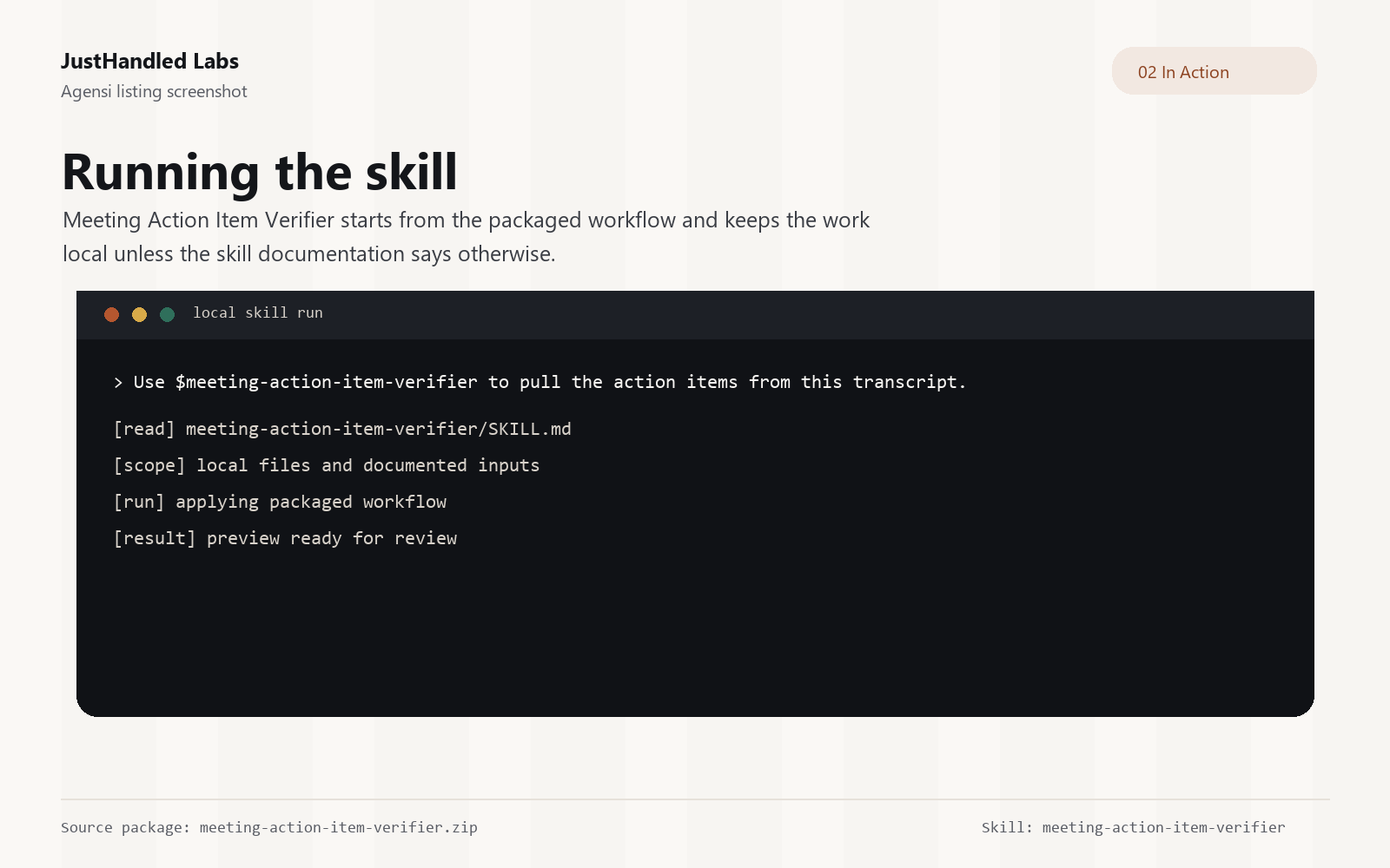 ✅ Meeting Action Item Verifier screenshot 2