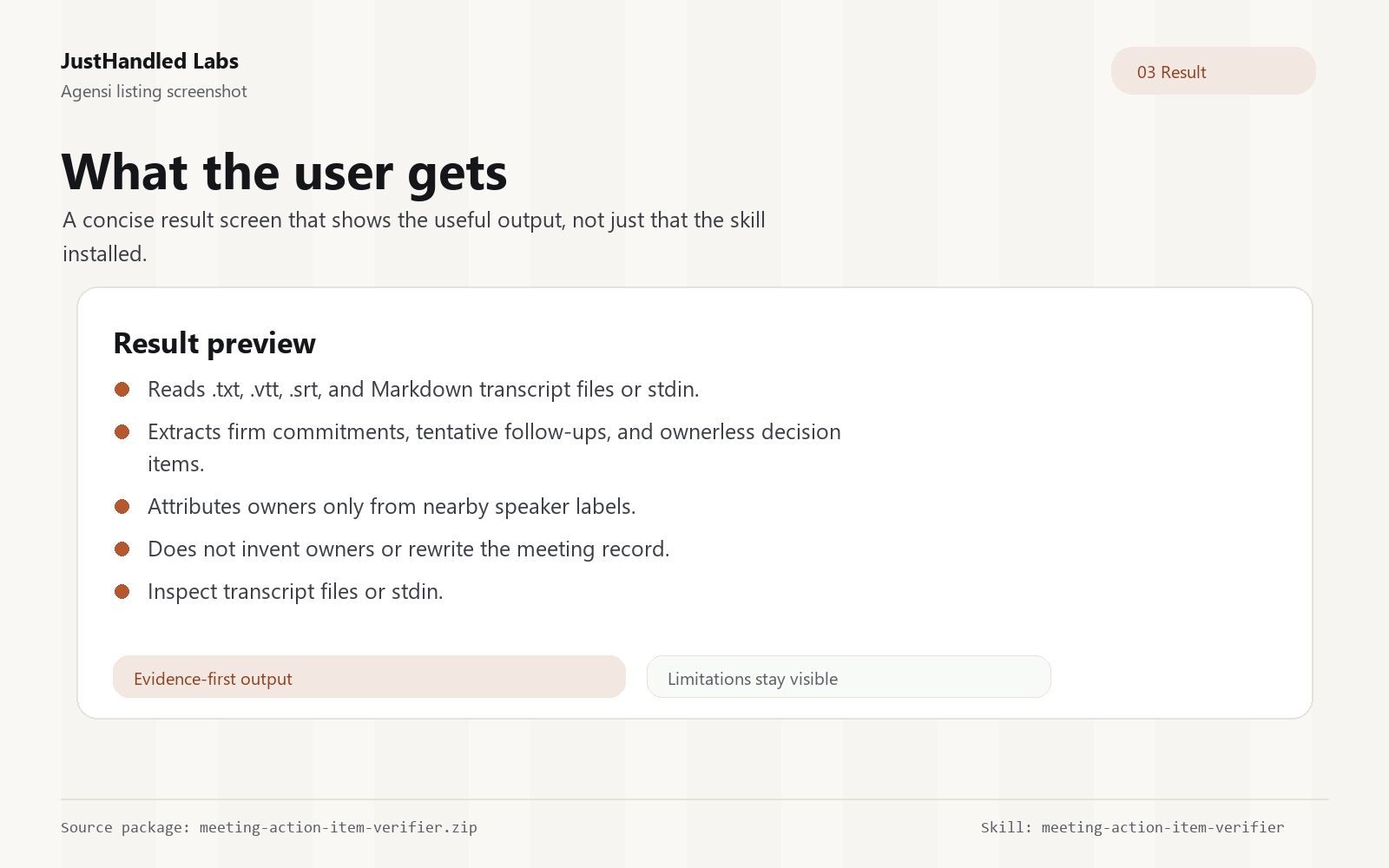✅ Meeting Action Item Verifier screenshot 3