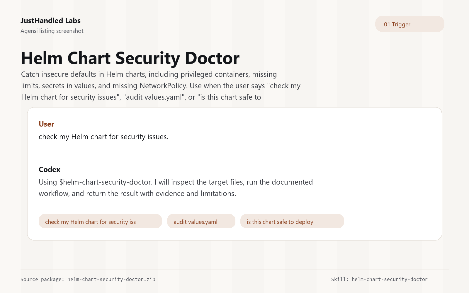 🛡️ Helm Chart Security Doctor preview