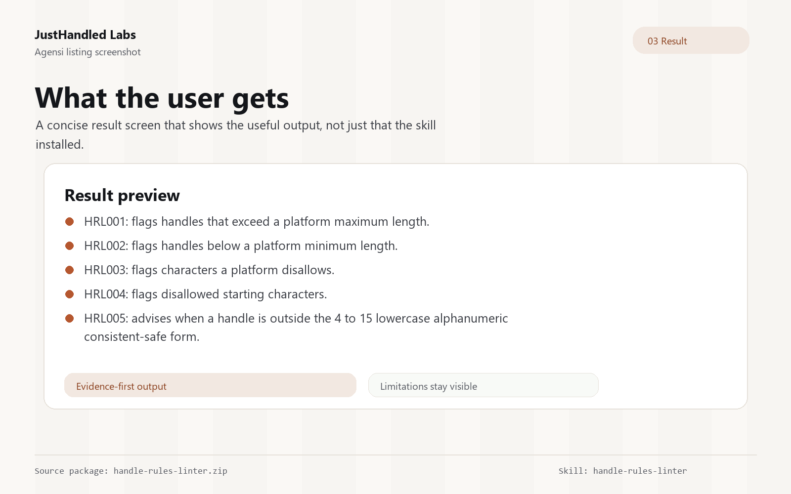 📏 Handle Rules Linter screenshot 3