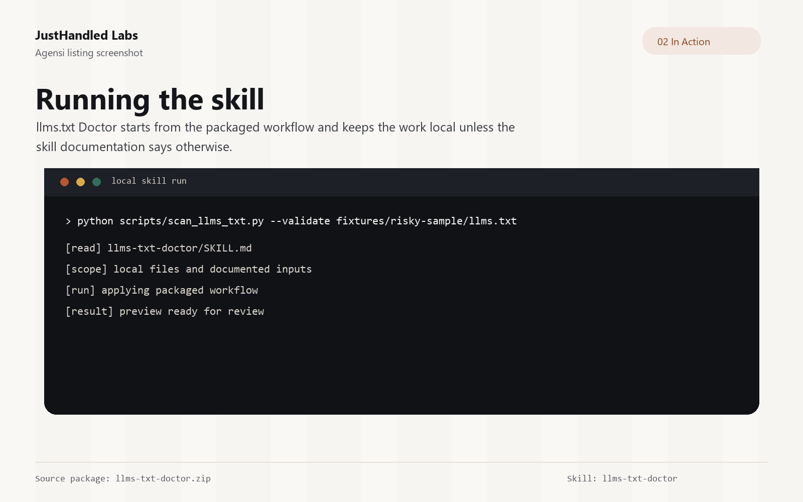 🩺 llms.txt Doctor screenshot 2