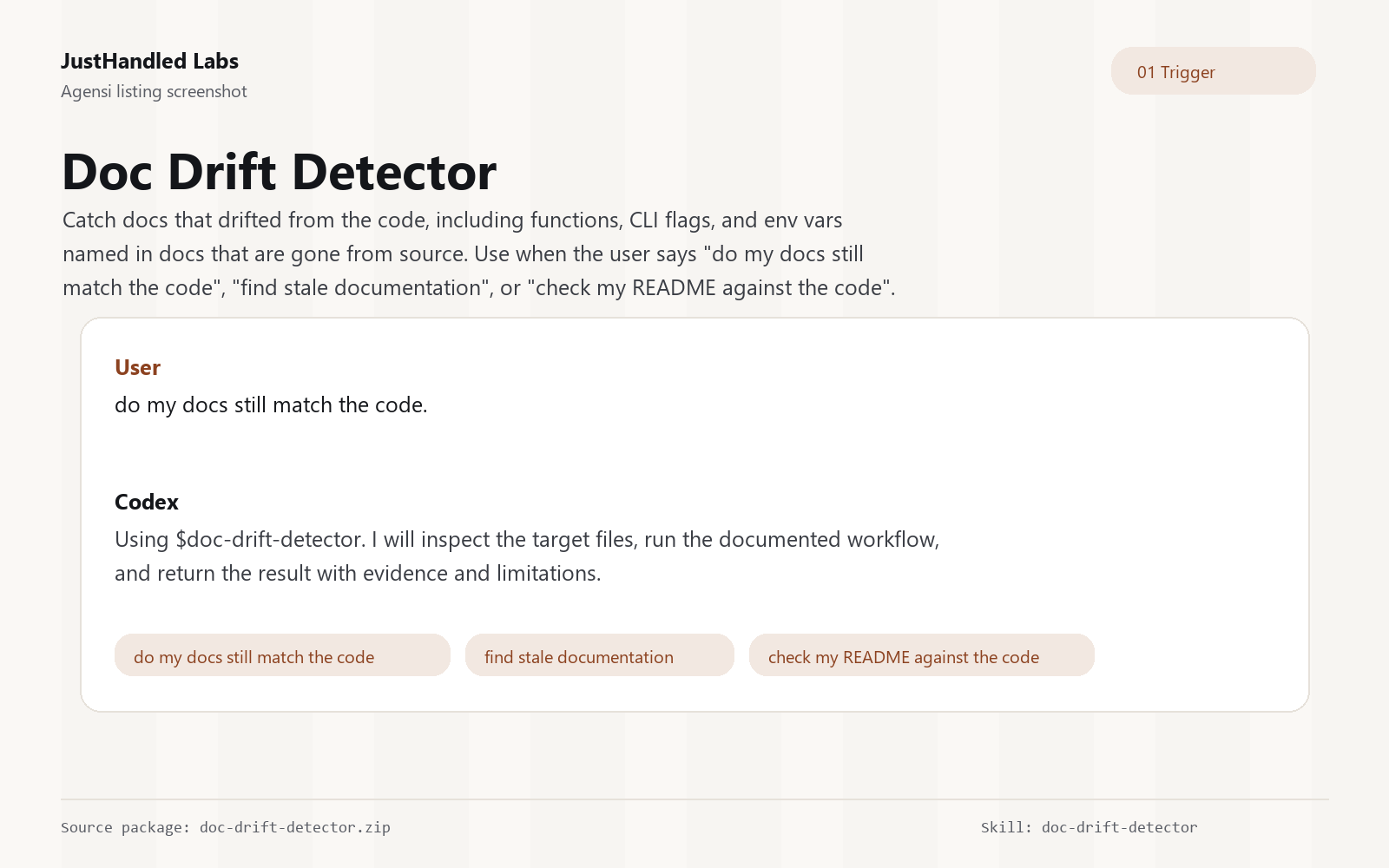 🧭 Doc Drift Detector preview