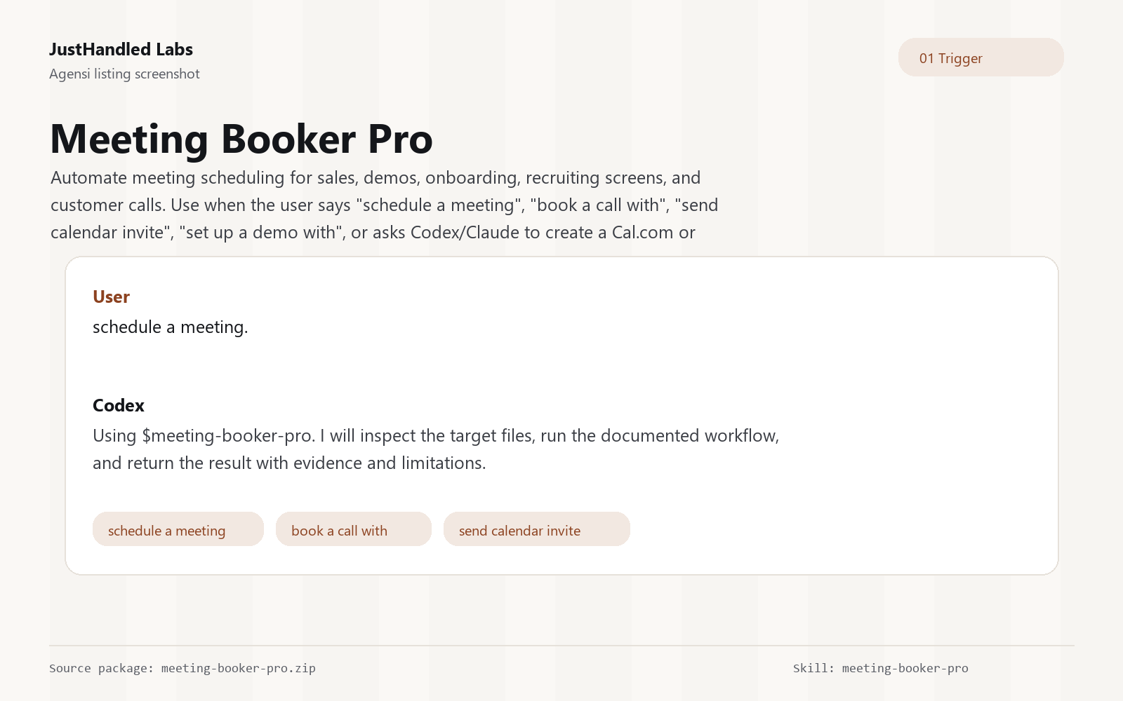 🗓️ Meeting Booker Pro preview