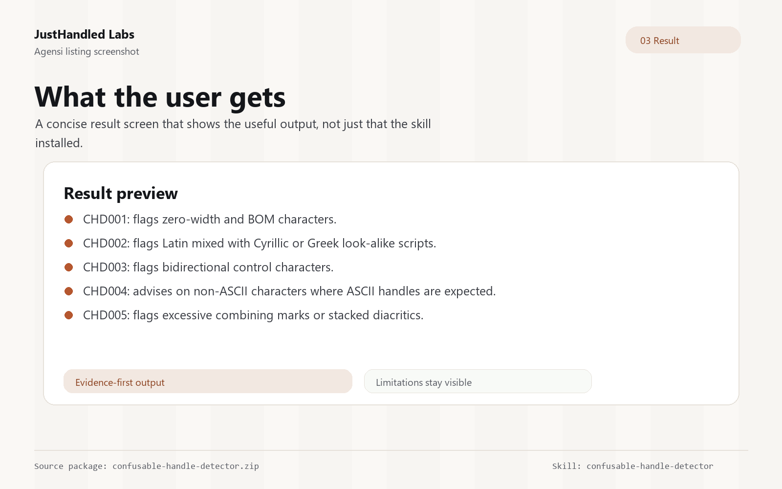 🕵️ Confusable Handle Detector screenshot 3