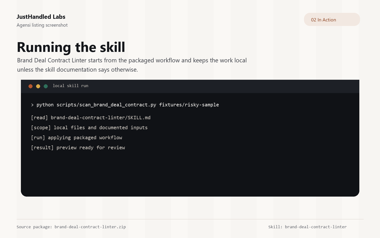 📜 Brand Deal Contract Linter screenshot 2