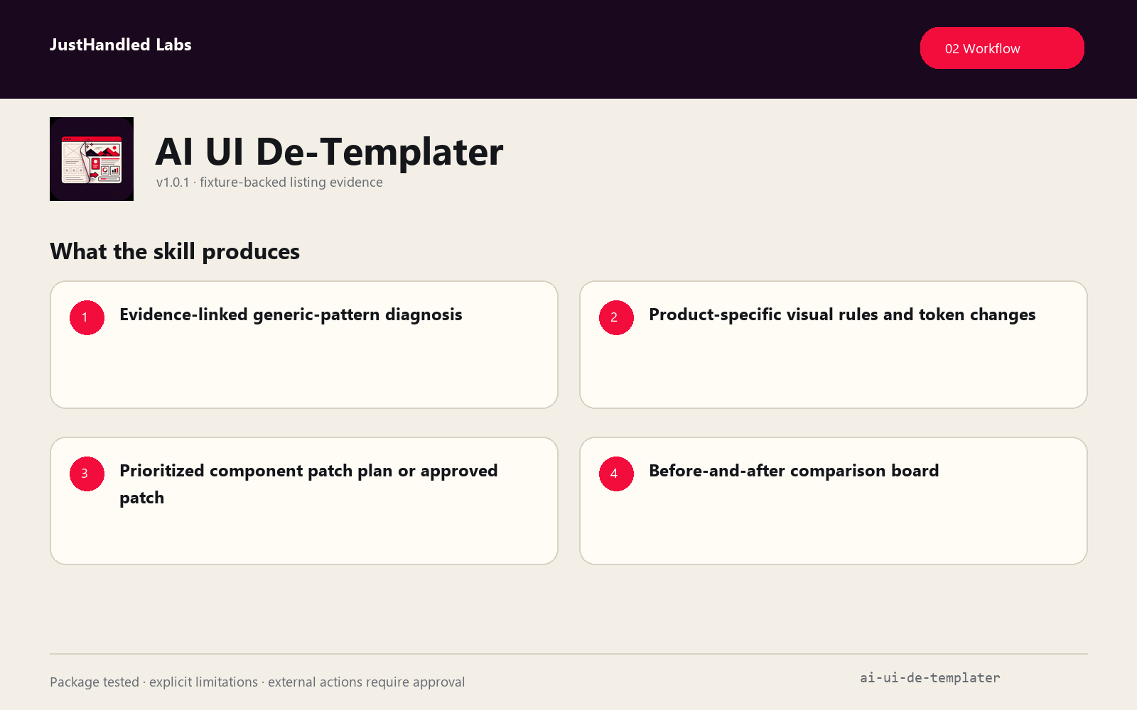 🎨 AI UI De-Templater screenshot 2