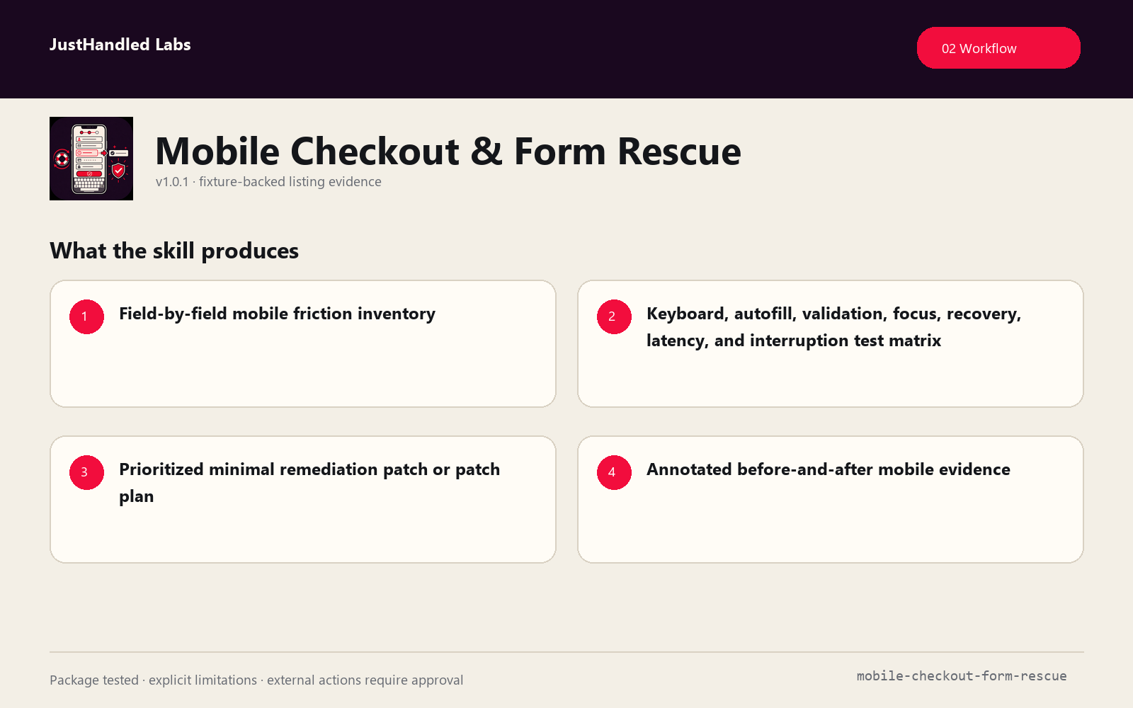 📱 Mobile Checkout & Form Rescue screenshot 2