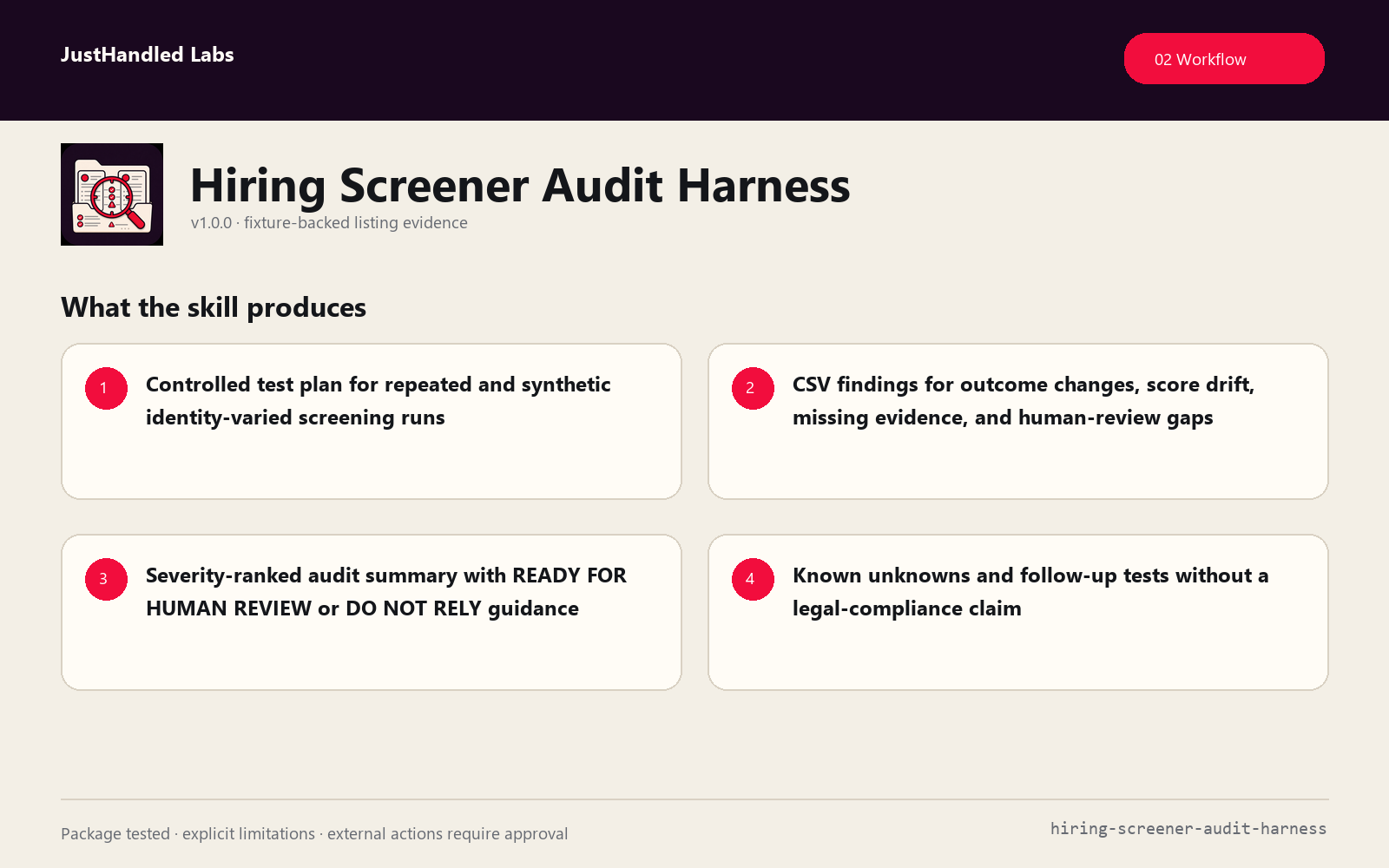 🧪 Hiring Screener Audit Harness screenshot 2