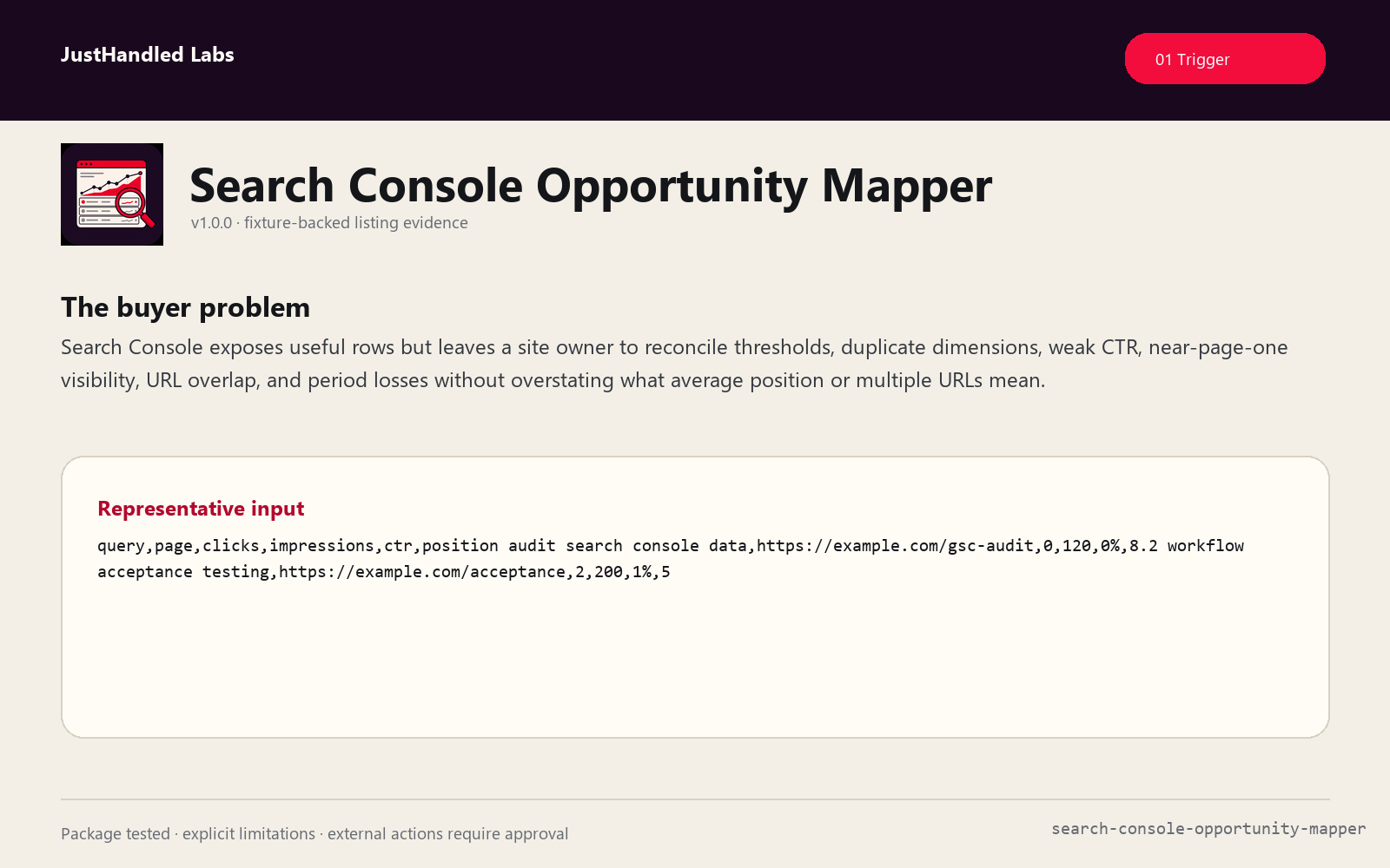 🔎 Search Console Opportunity Mapper preview