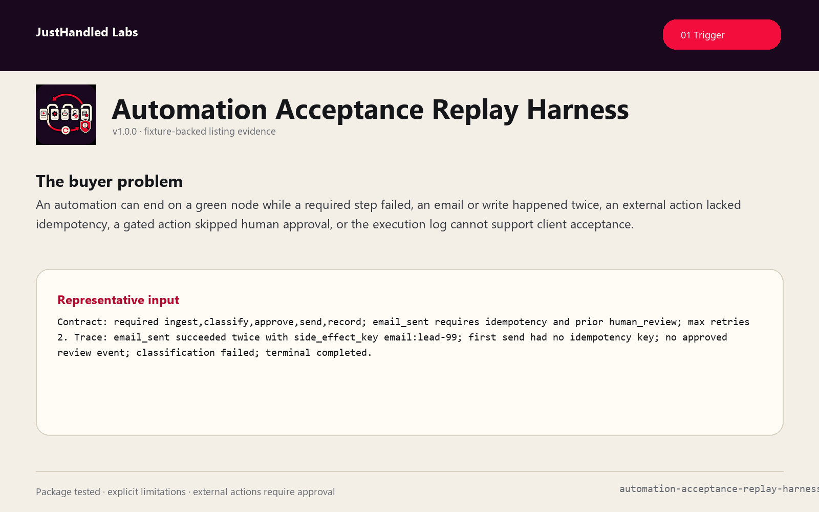 🔁 Automation Acceptance Replay Harness preview
