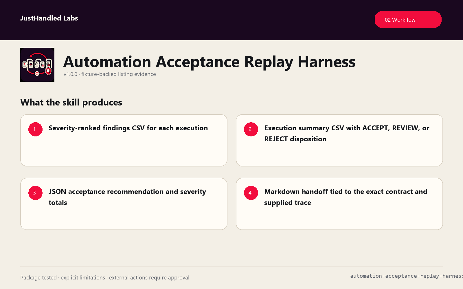 🔁 Automation Acceptance Replay Harness screenshot 2