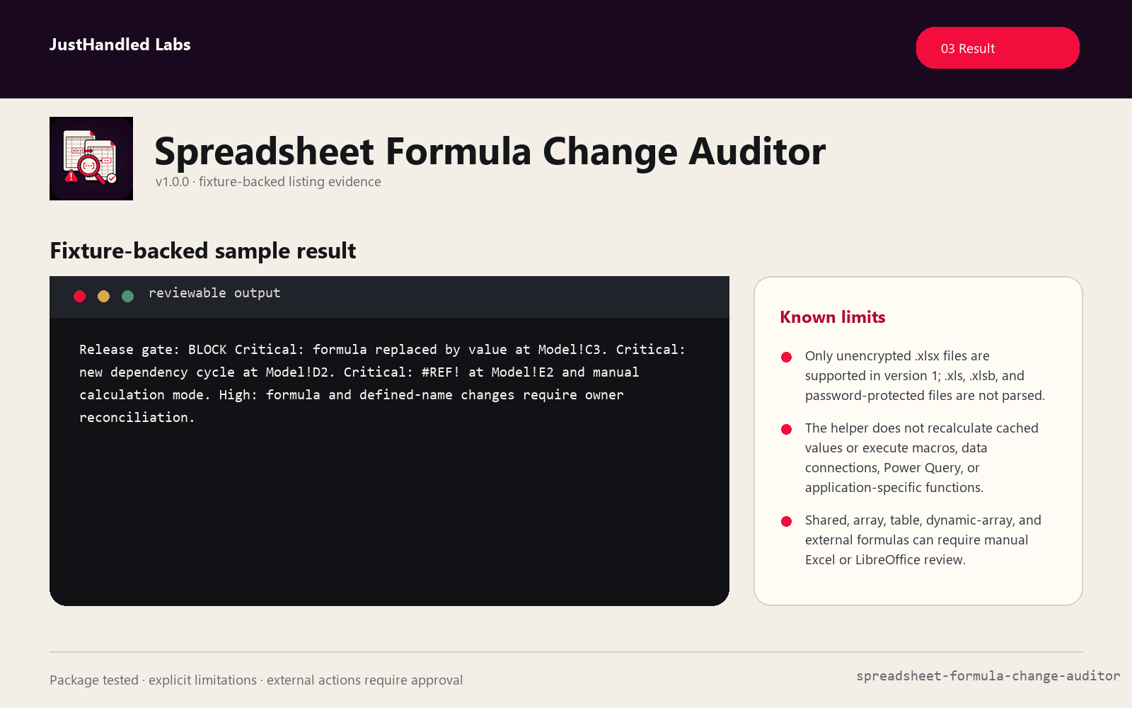 🧮 Spreadsheet Formula Change Auditor screenshot 3