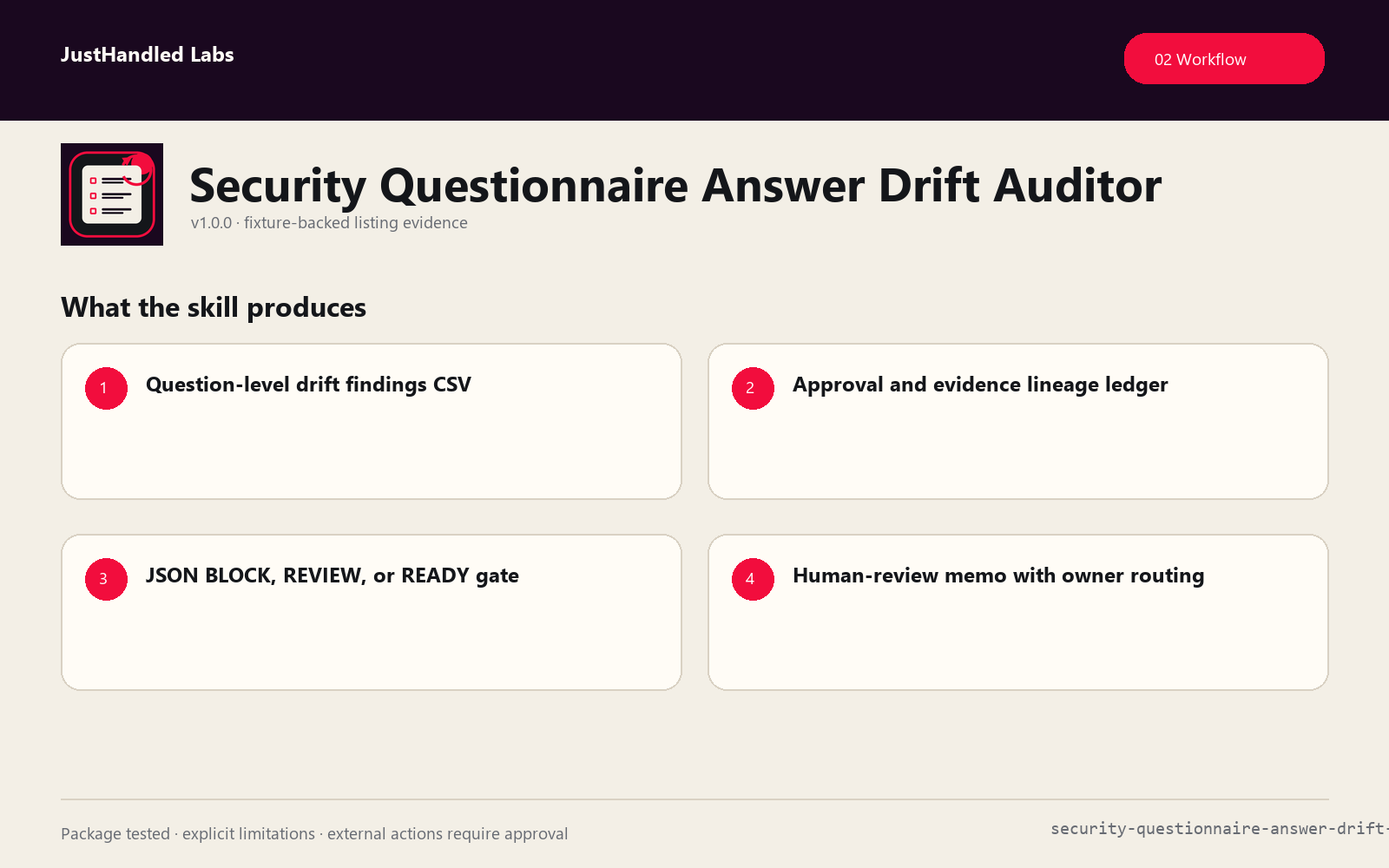 🔐 Security Questionnaire Answer Drift Auditor screenshot 2