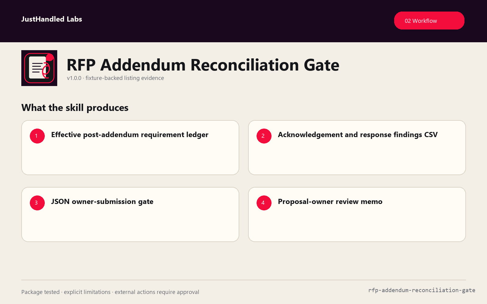 📎 RFP Addendum Reconciliation Gate screenshot 2