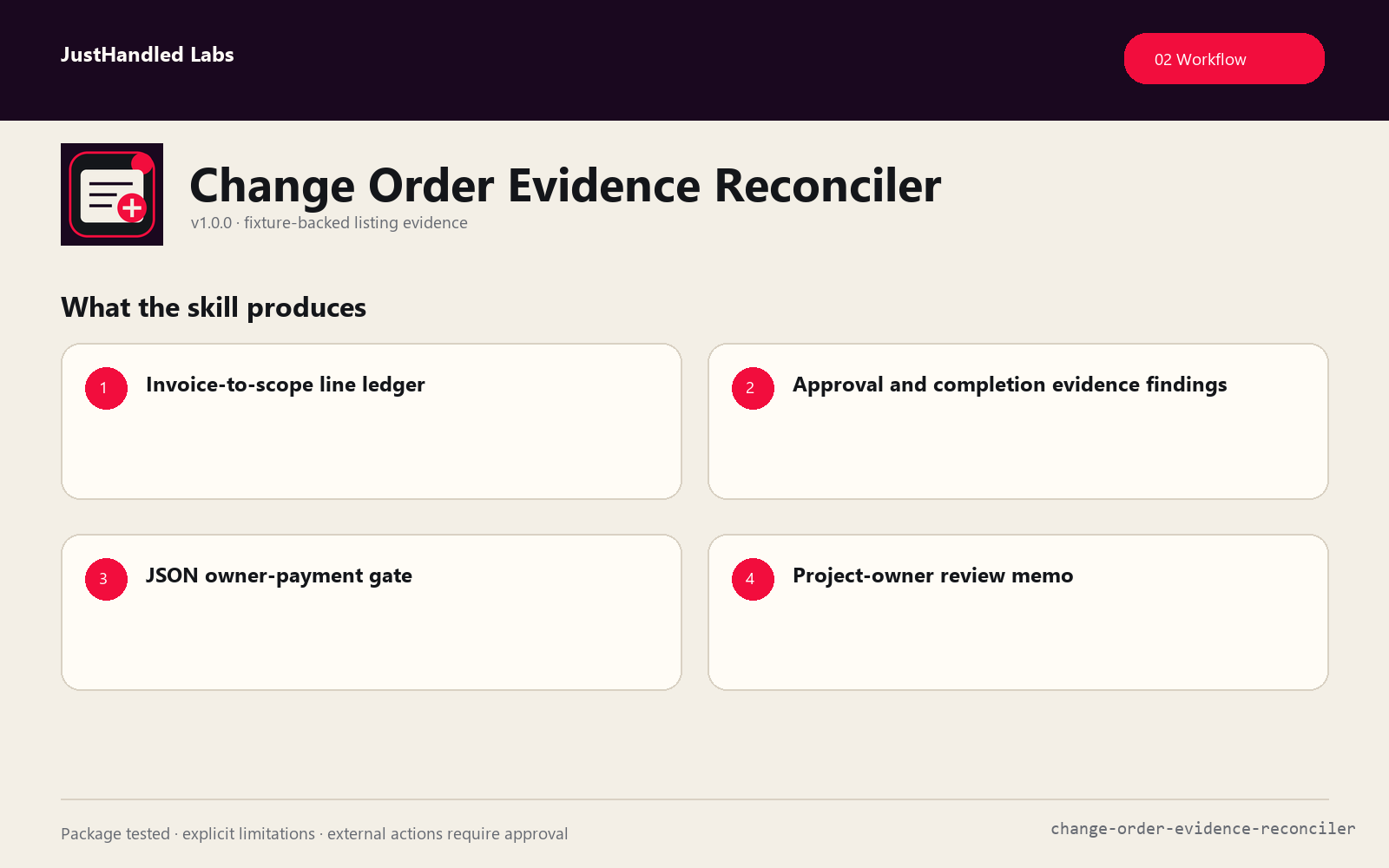 🏗️ Change Order Evidence Reconciler screenshot 2