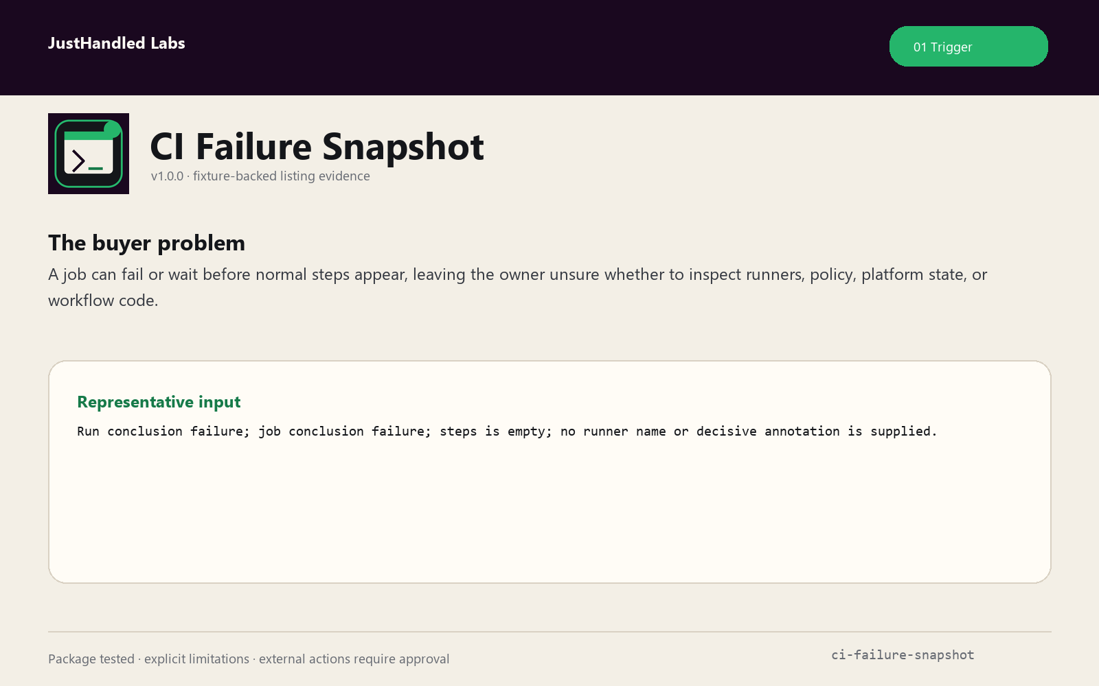 🩻 CI Failure Snapshot preview