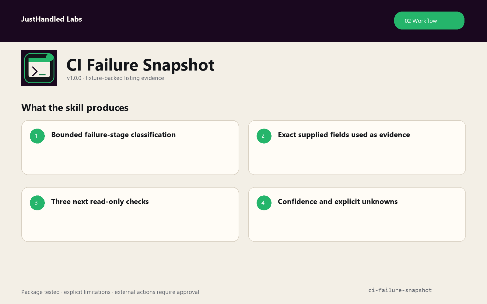 🩻 CI Failure Snapshot screenshot 2