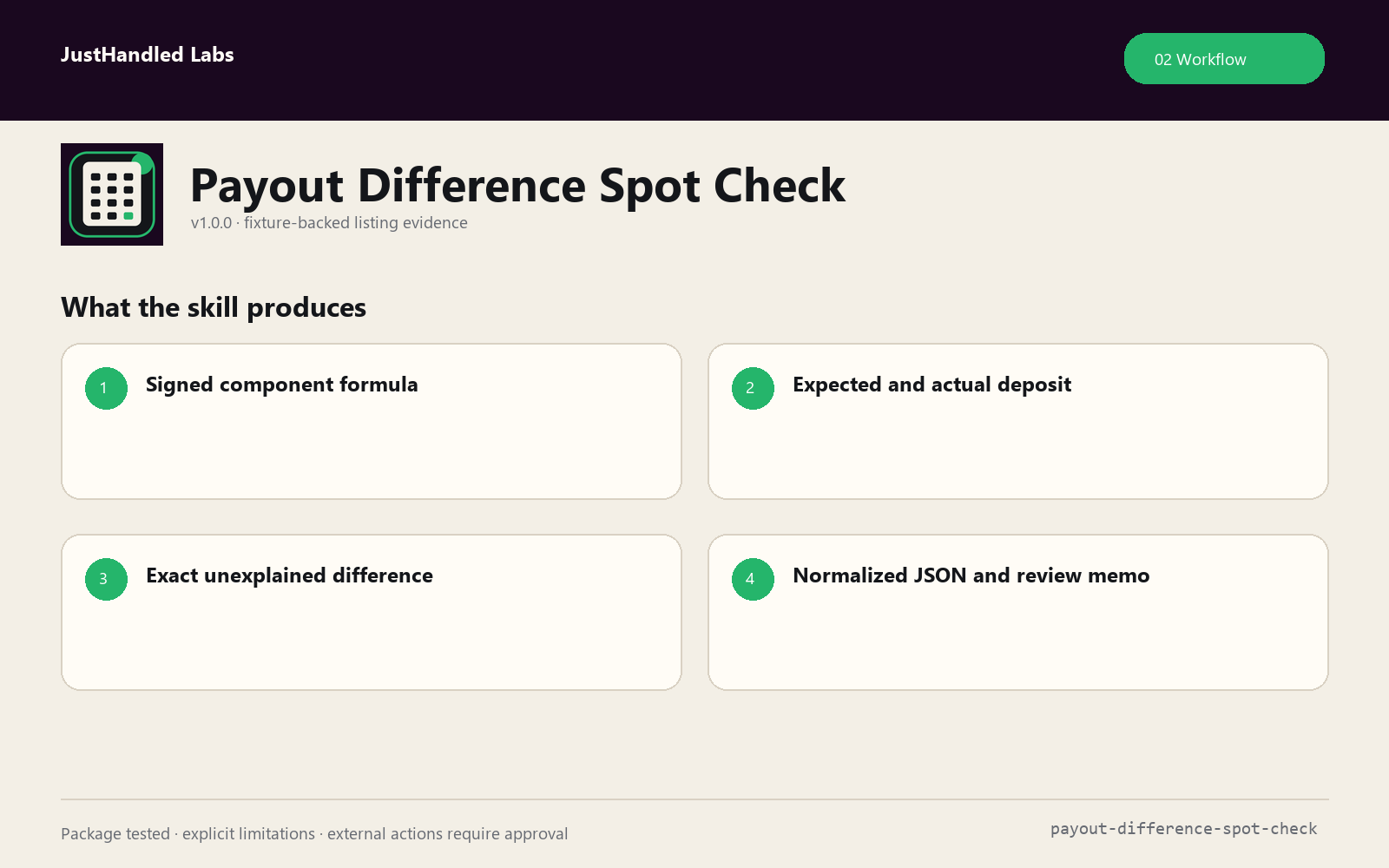 🧮 Payout Difference Spot Check screenshot 2