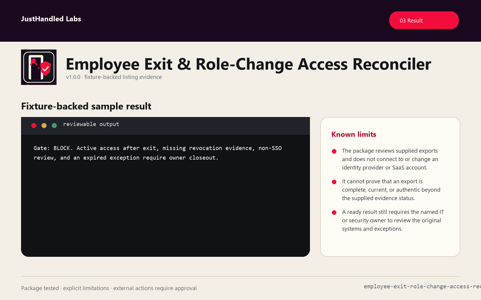 🔐 Employee Exit & Role-Change Access Reconciler screenshot 3