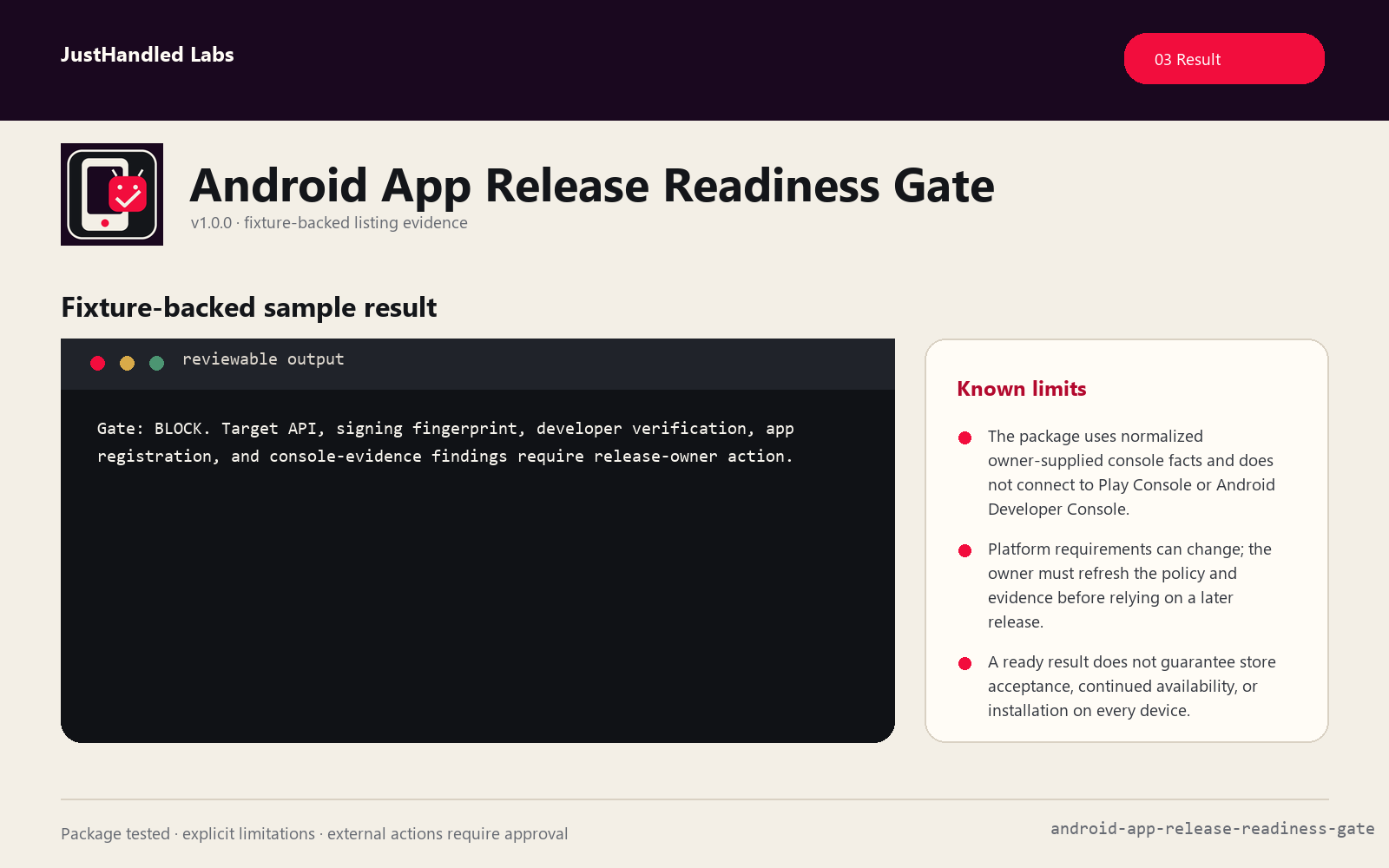 🤖 Android App Release Readiness Gate screenshot 3