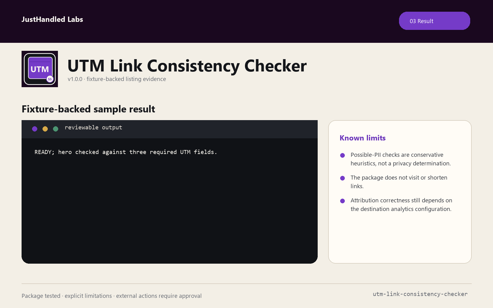 🔗 UTM Link Consistency Checker screenshot 3