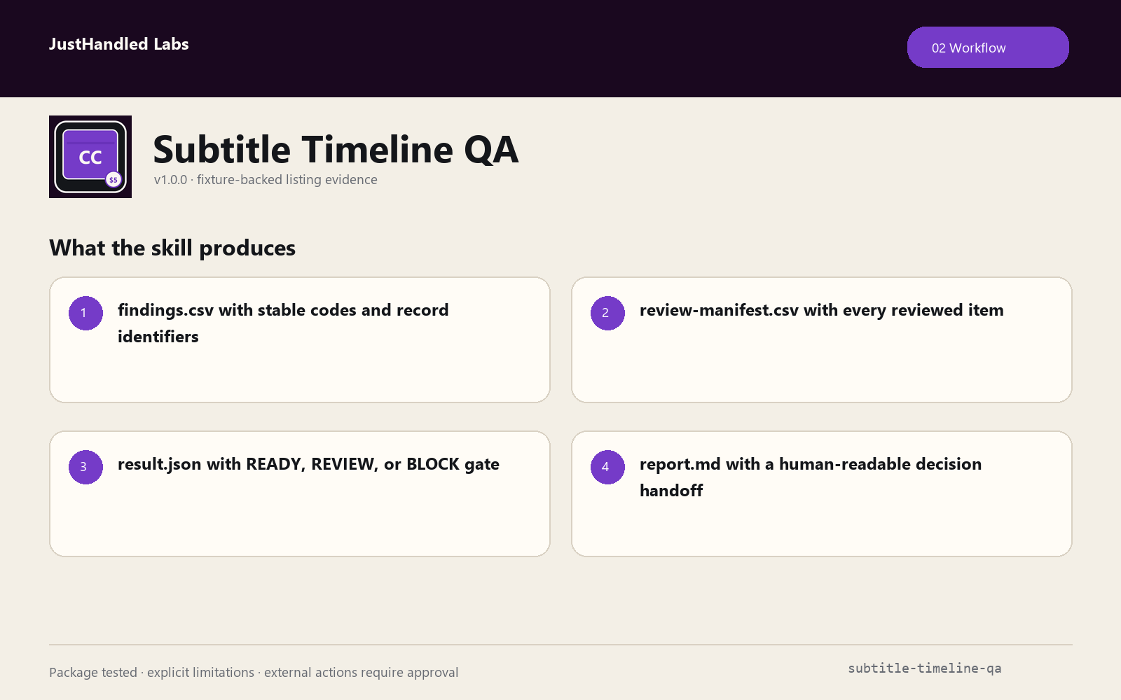 🎬 Subtitle Timeline QA screenshot 2