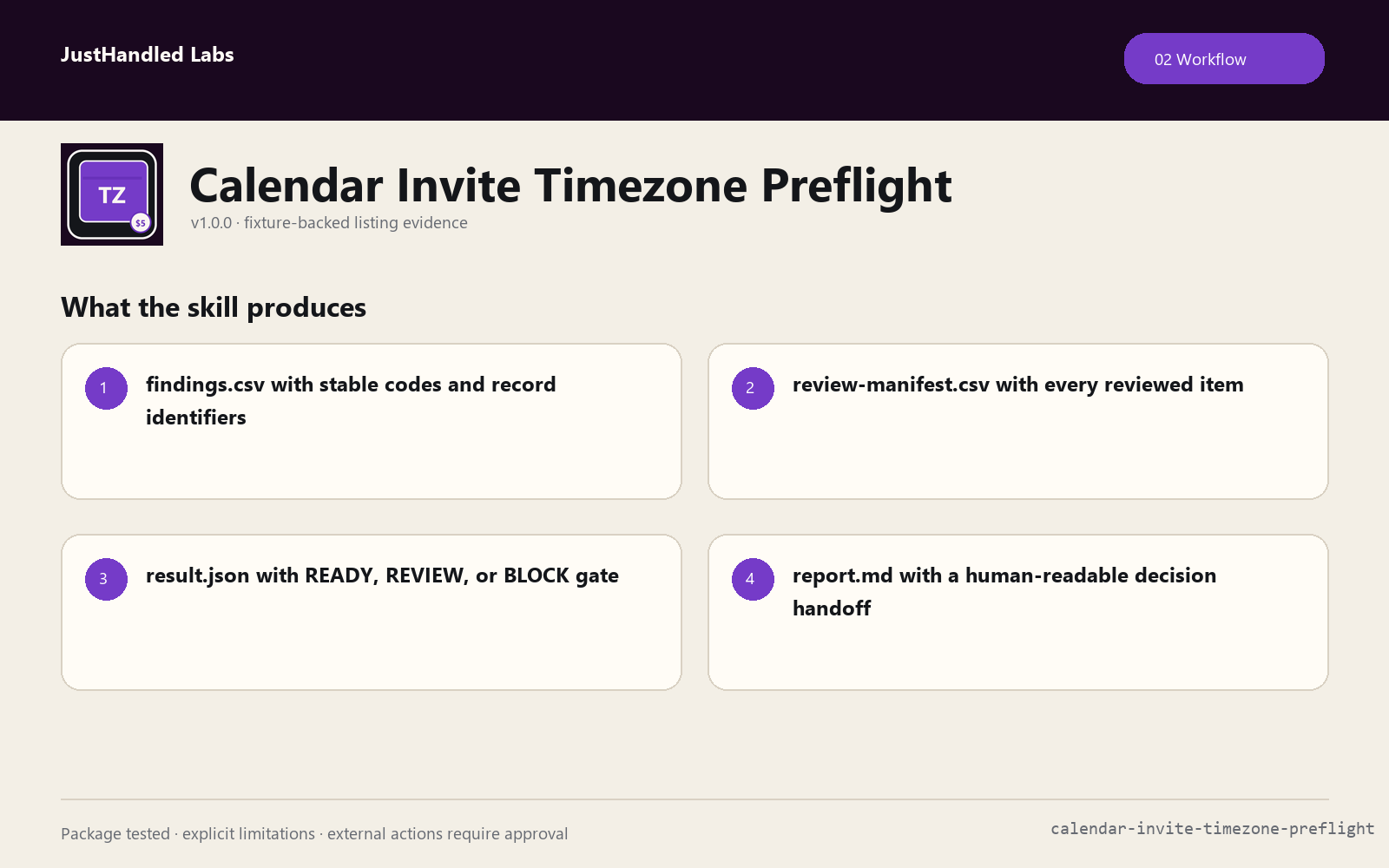 🌐 Calendar Invite Timezone Preflight screenshot 2