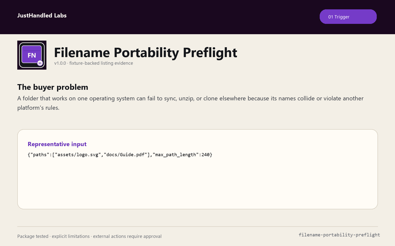 🗂️ Filename Portability Preflight preview
