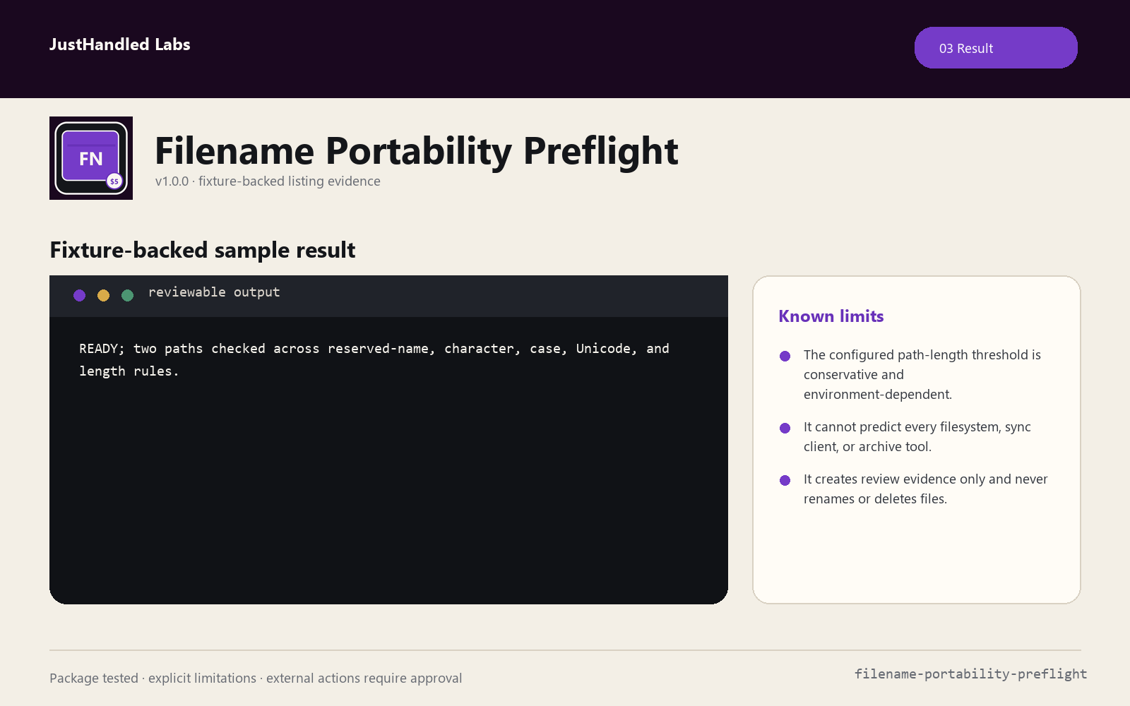 🗂️ Filename Portability Preflight screenshot 3