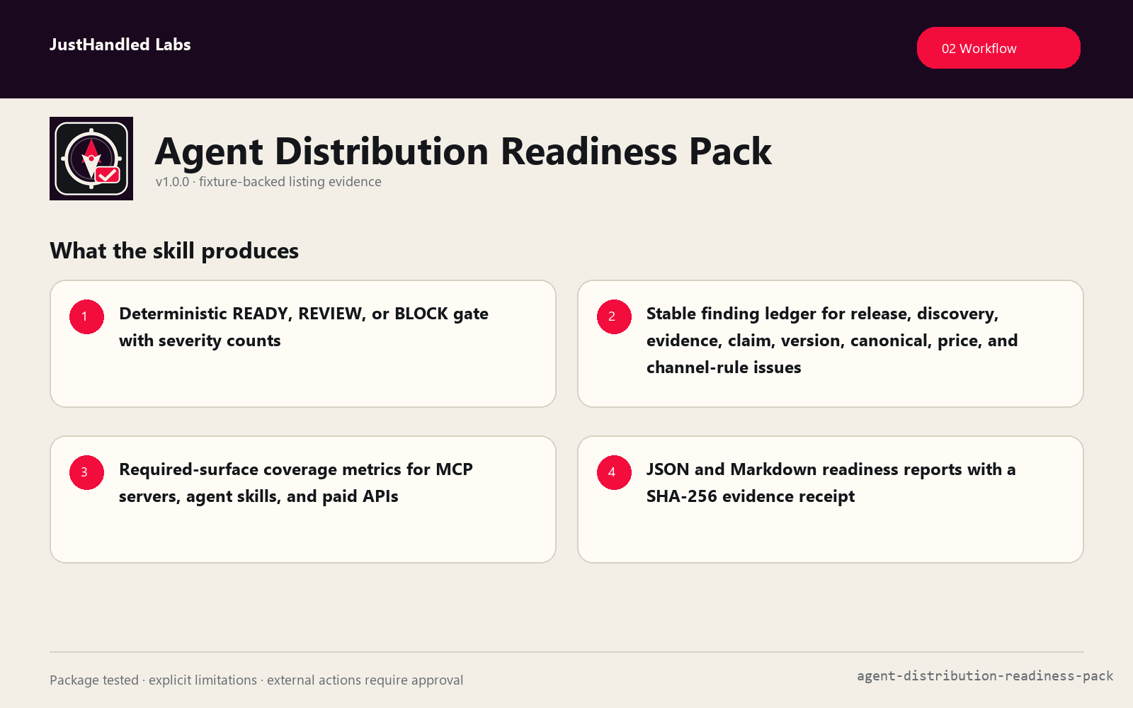 🧭 Agent Distribution Readiness Pack screenshot 2