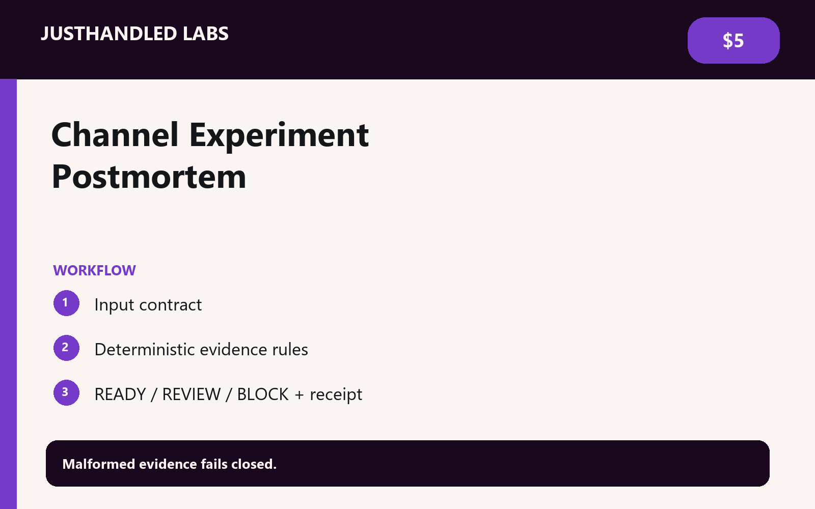 🧪 Channel Experiment Postmortem screenshot 2