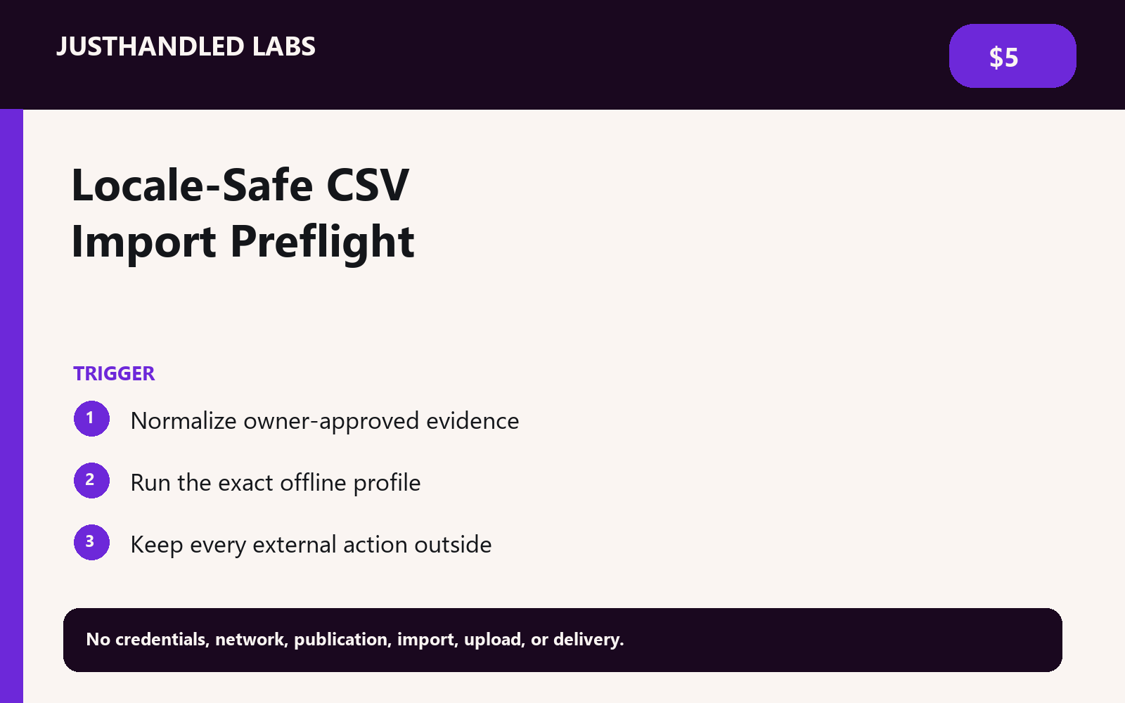 🌐 Locale-Safe CSV Import Preflight preview