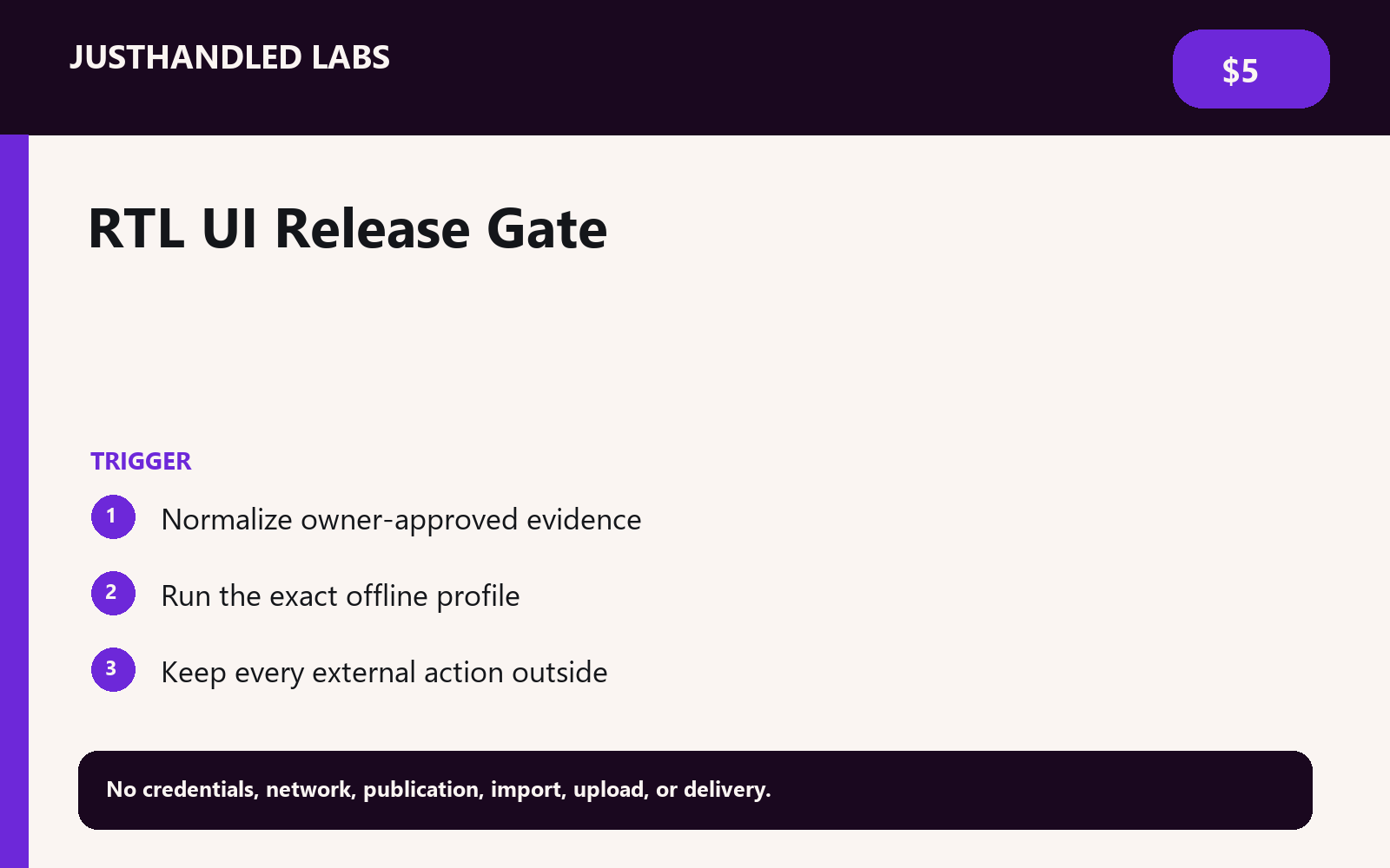 ↔️ RTL UI Release Gate preview