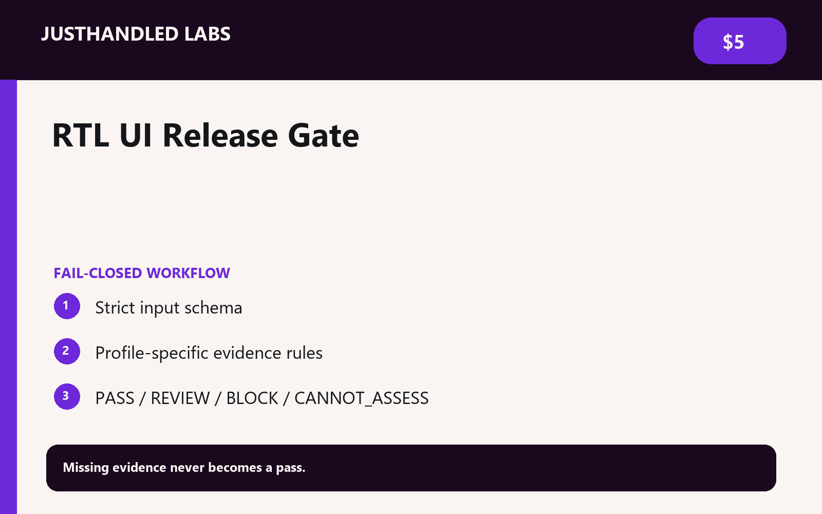 ↔️ RTL UI Release Gate screenshot 2