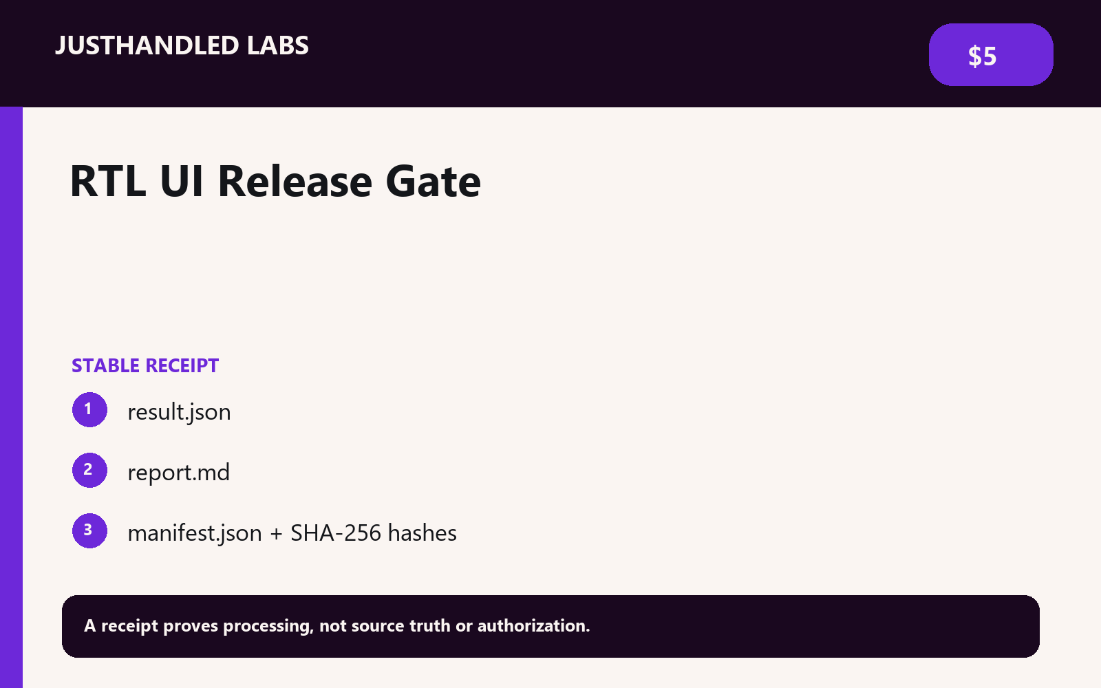 ↔️ RTL UI Release Gate screenshot 3