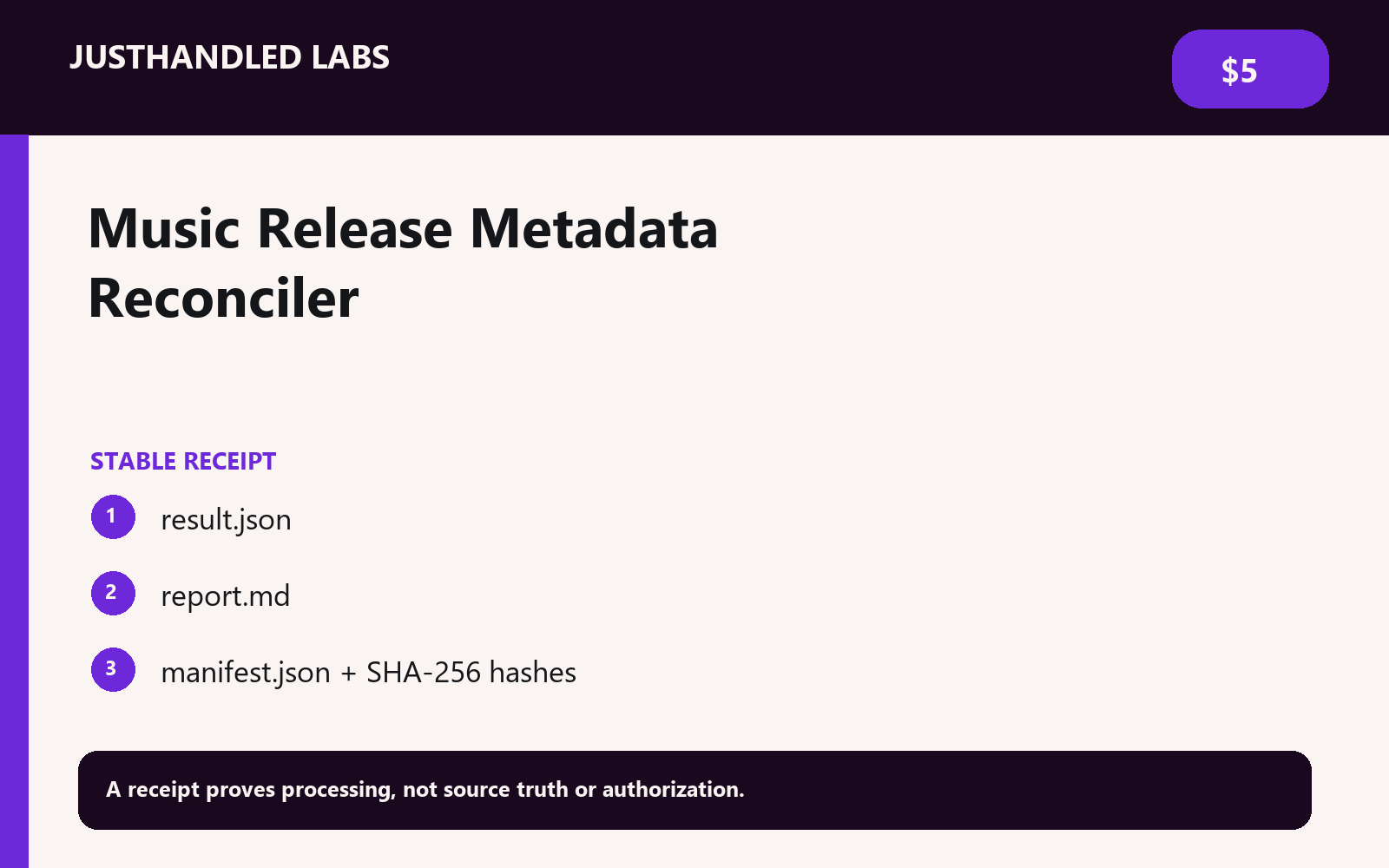 🎵 Music Release Metadata Reconciler screenshot 3