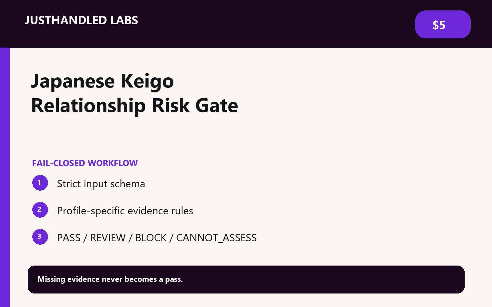 🙇 Japanese Keigo Relationship Risk Gate screenshot 2