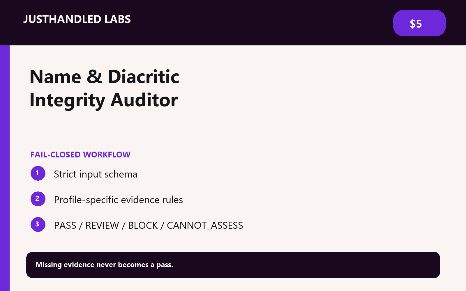 🪪 Name & Diacritic Integrity Auditor screenshot 2