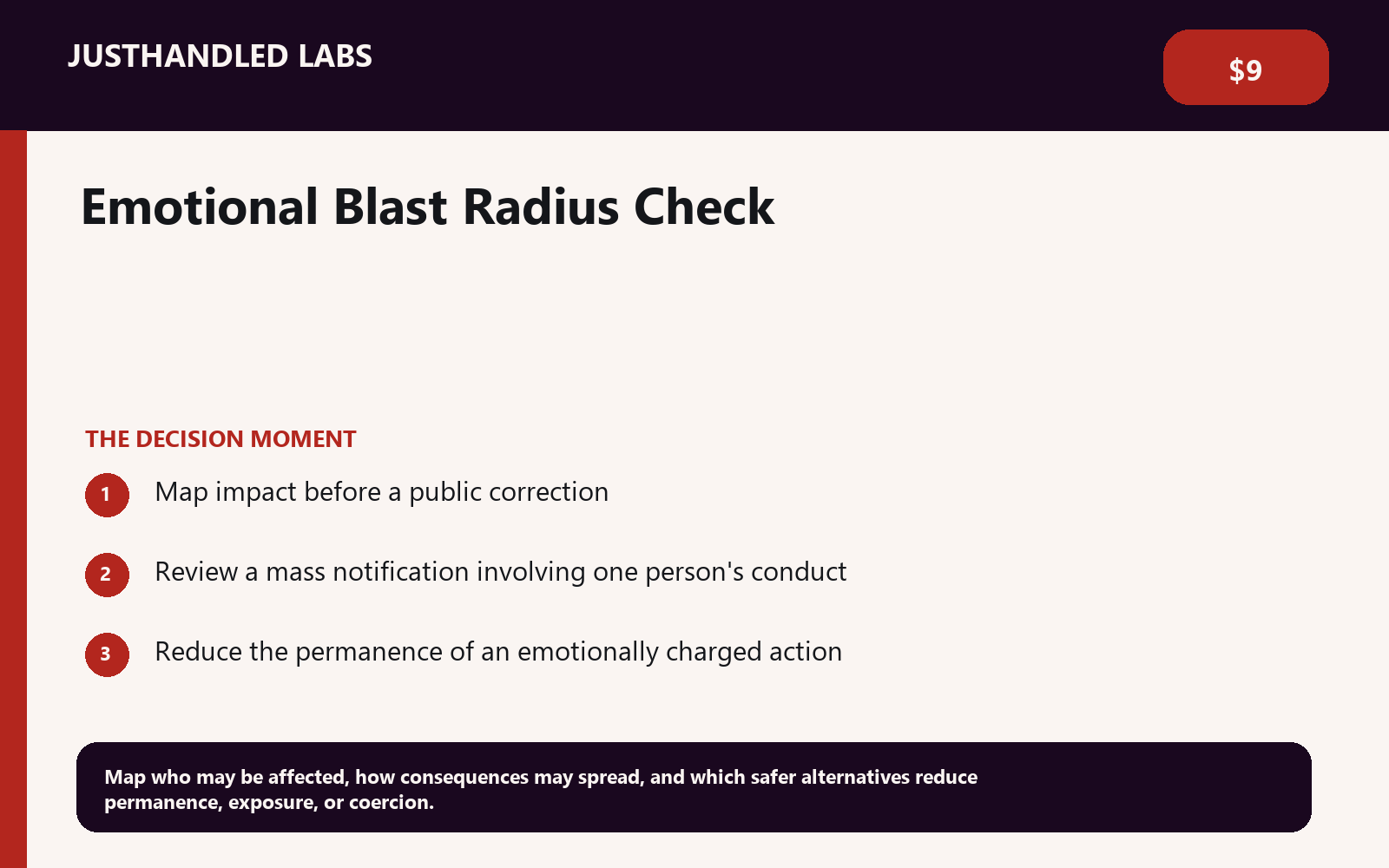 💥 Emotional Blast Radius Check preview