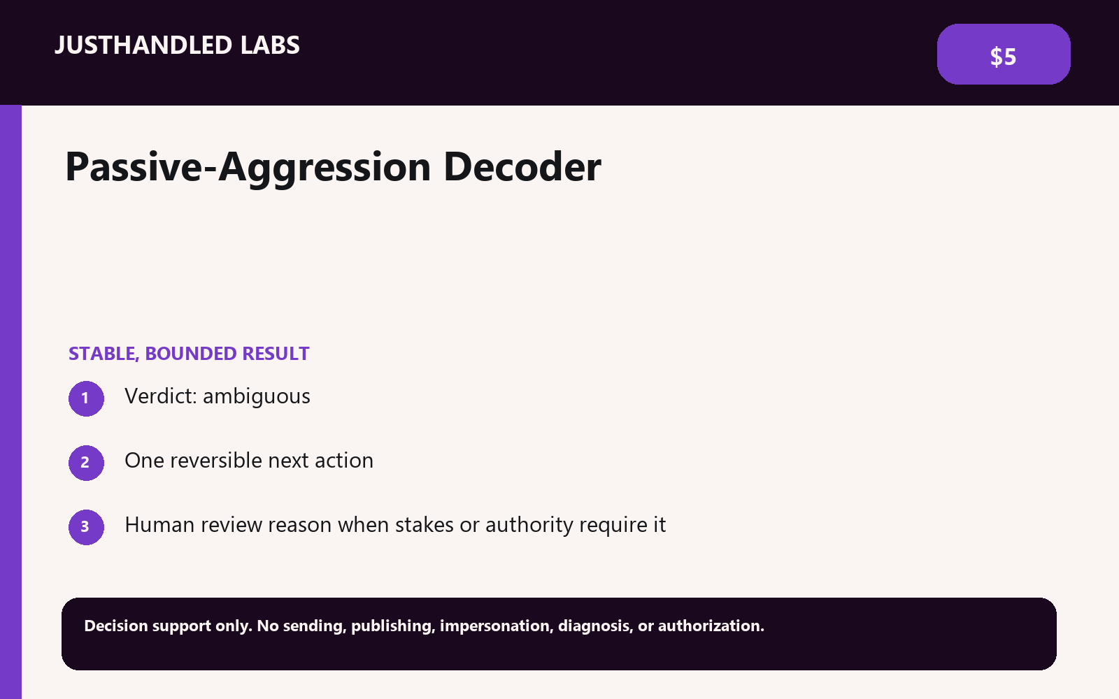 ✉️ Passive-Aggression Decoder screenshot 3