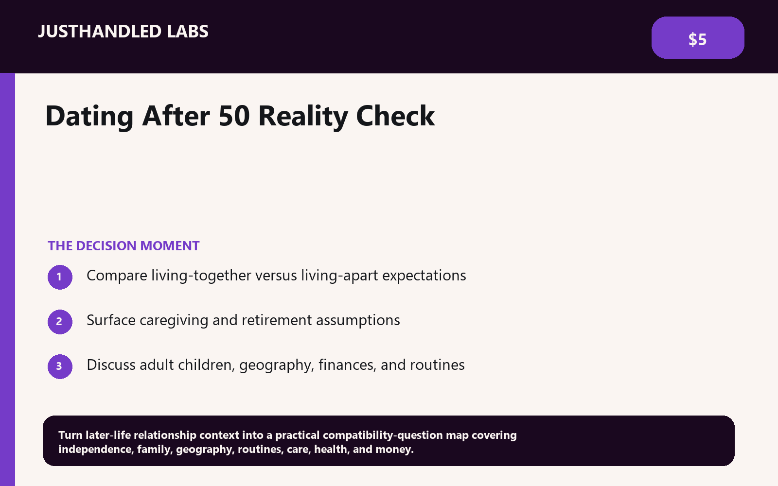 ☕ Dating After 50 Reality Check preview